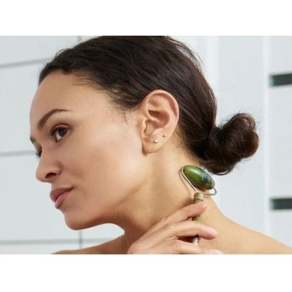 Beper - Masážní váleček a kámen Gua Sha nefrit