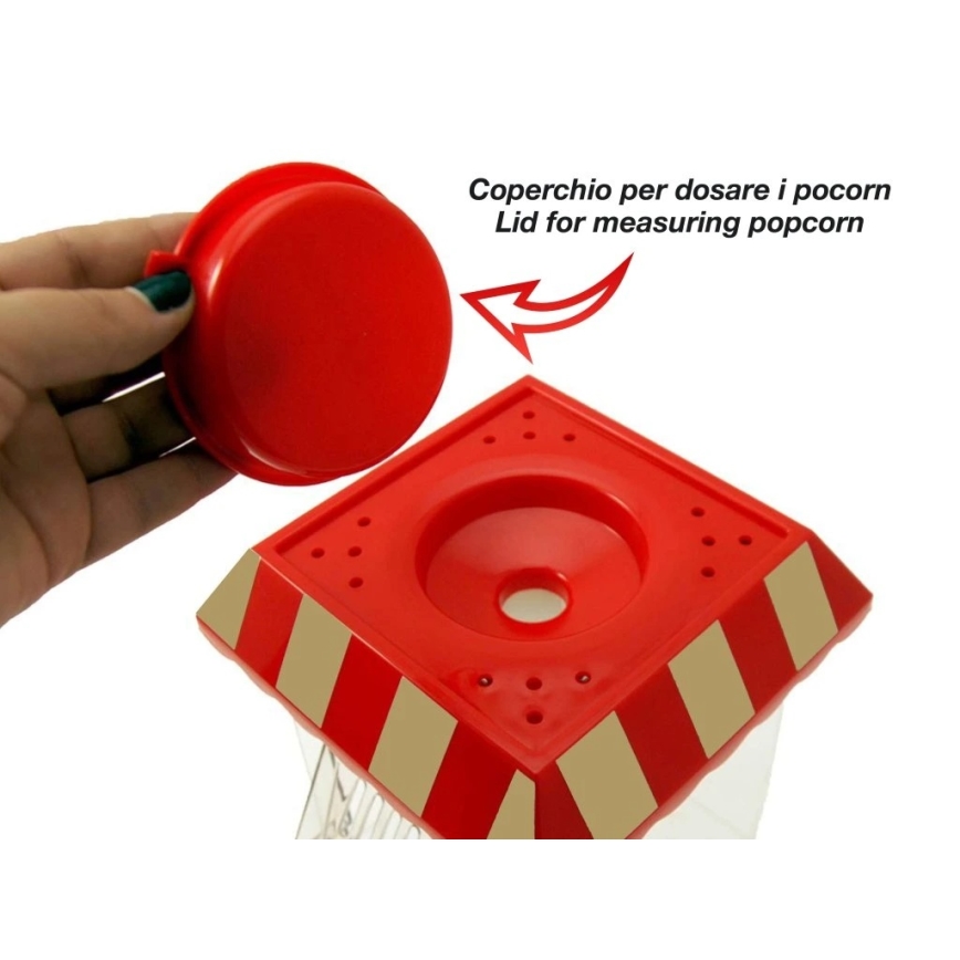 Beper - Popkornovač 1200W/230V červená