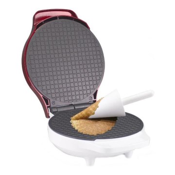 Beper - Vaflovač 2v1 1000W/230V červená