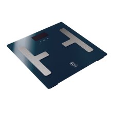 BerlingerHaus - Osobní váha s LCD displejem 2xAAA modrá/matný chrom