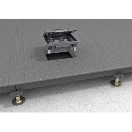 BETTERMANN - Podlahový box do zdvojené podlahy 12 modulů (6 přístrojů 45x45)