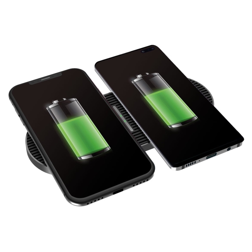 Bezdrátová nabíječka 2x10W USB-C