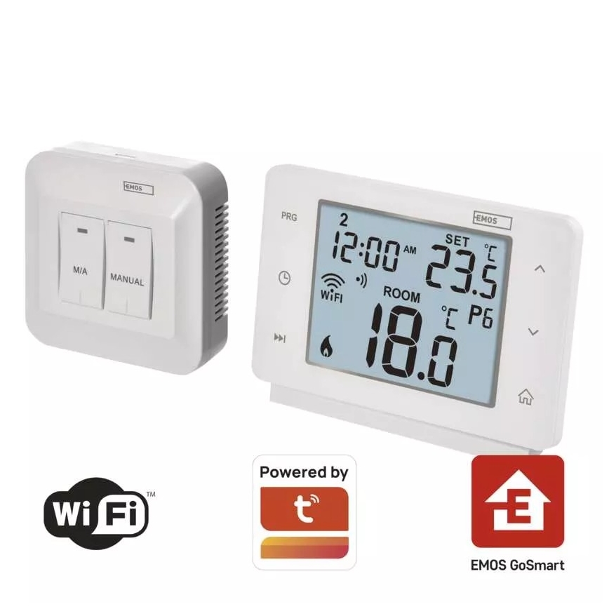 Bezdrátový digitální termostat GoSmart 230V/16A Wi-FI Tuya
