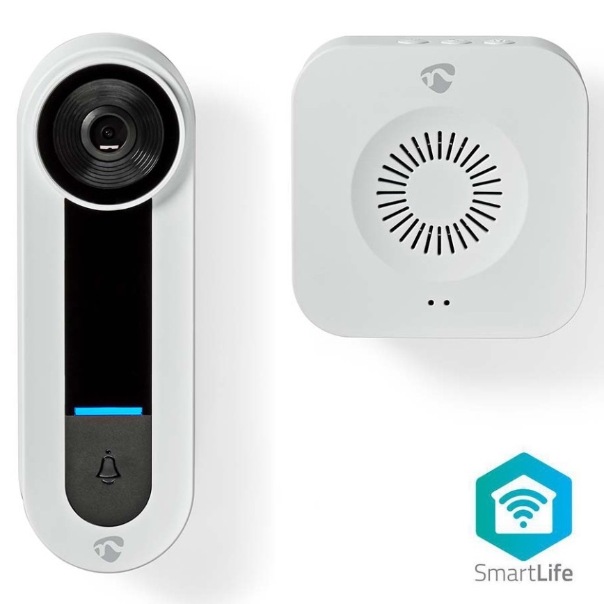 Bezdrátový videozvonek se senzorem Full HD 1536p 3xAA Wi-Fi IP65