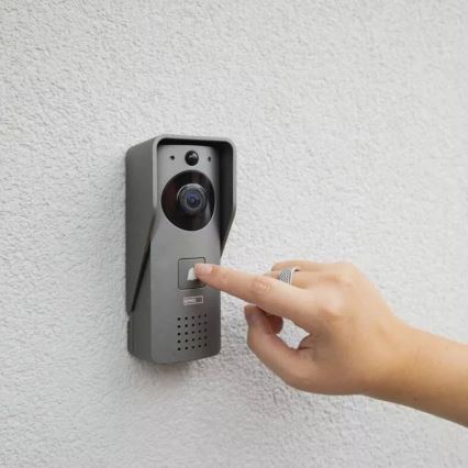 Bezdrátový videozvonek se senzorem pohybu GoSmart 12V/3xAA IP44 Wi-Fi Tuya