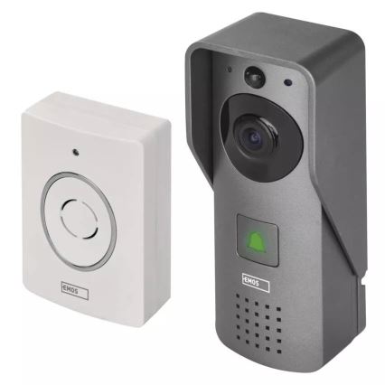 Bezdrátový videozvonek se senzorem pohybu GoSmart 12V/3xAA IP44 Wi-Fi Tuya