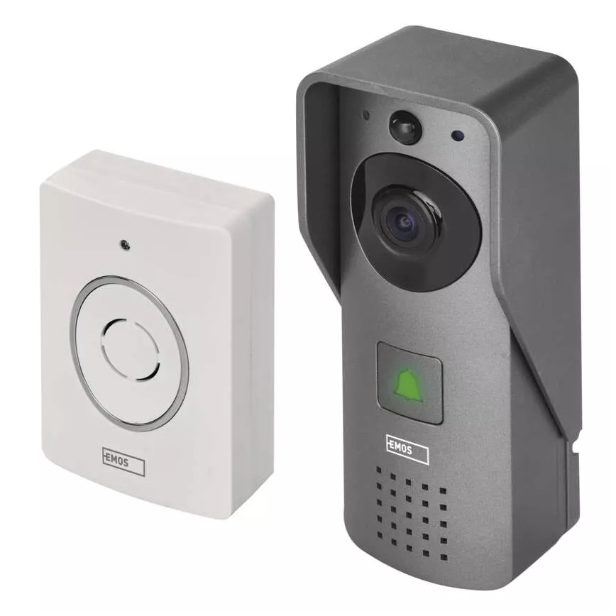 Bezdrátový videozvonek se senzorem pohybu GoSmart 12V/3xAA IP44 Wi-Fi Tuya