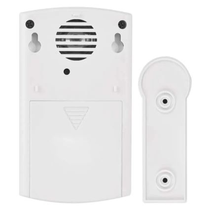 Bezdrátový zvonek 3xAA/1xCR2032 IP44 bílá/stříbrná