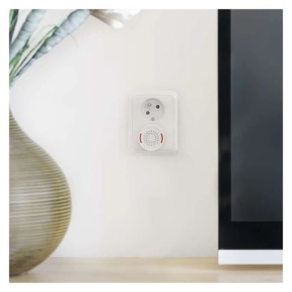 Bezdrátový zvonek do zásuvky 230V + 1xCR2032 bílá