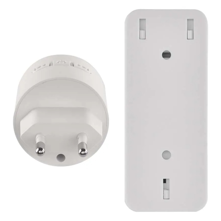 Bezdrátový zvonek do zásuvky 230V + 1xCR2032 bílá