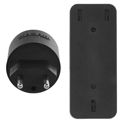 Bezdrátový zvonek do zásuvky 230V + 1xCR2032 černá