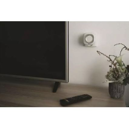 Bezdrátový zvonek do zásuvky 230V + 1xCR2032 IP44 bílá