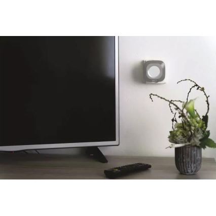 Bezdrátový zvonek do zásuvky 230V + 1xCR2032 IP44 šedá