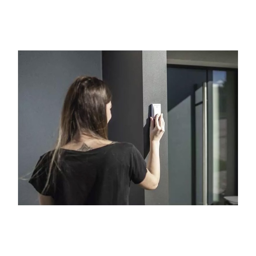 Bezdrátový zvonek do zásuvky 230V IP44 bílá