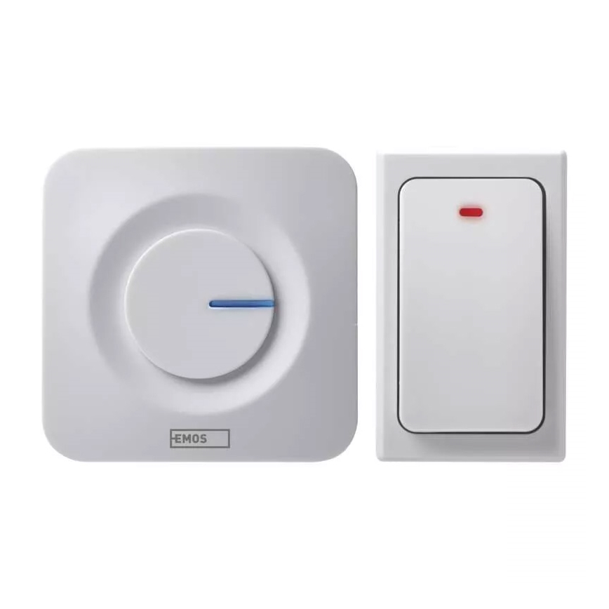 Bezdrátový zvonek do zásuvky 230V IP44 bílá