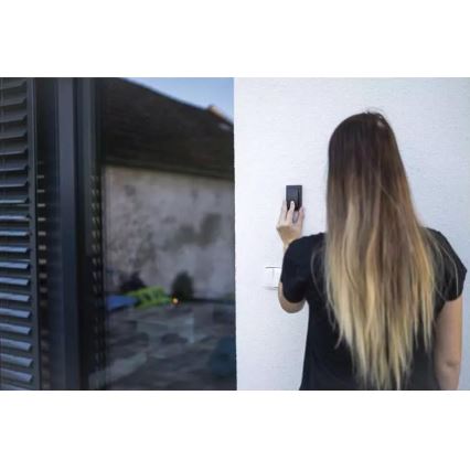 Bezdrátový zvonek do zásuvky 230V IP44 černá