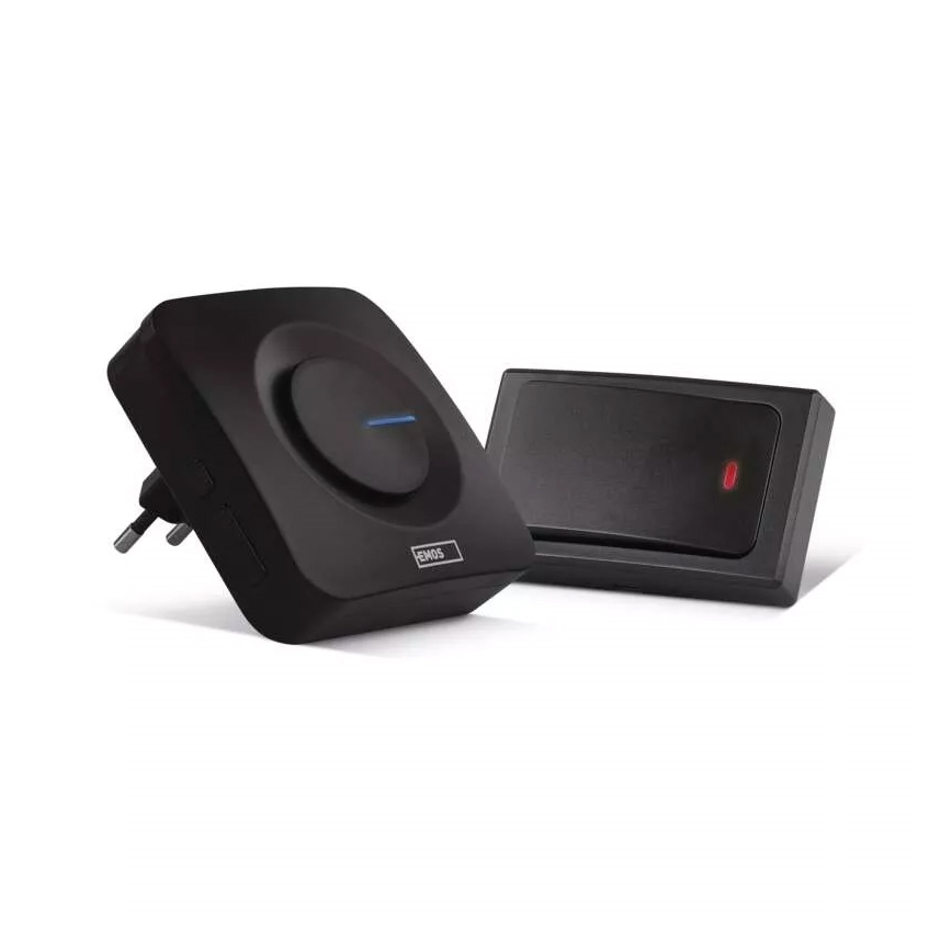 Bezdrátový zvonek do zásuvky 230V IP44 černá