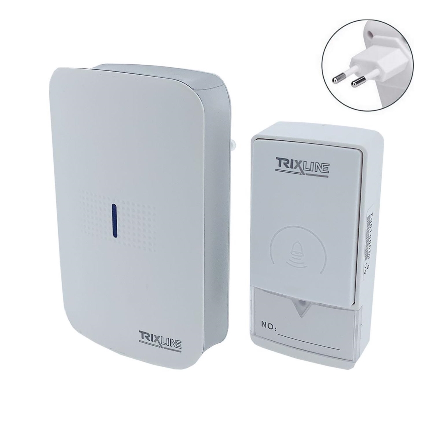 Bezdrátový zvonek do zásuvky PIEZO BELL 230V + 1x23A IP40 bílá