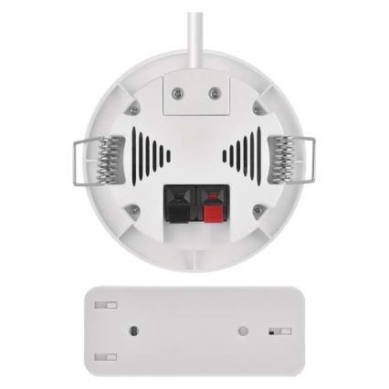 Bezdrátový zvonek vestavný 230V + 1xCR2032 bílá