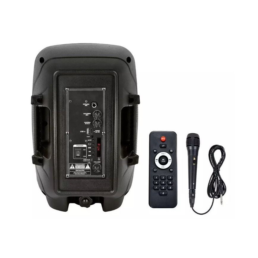 Bluetooth přenosný reproduktor s mikrofonem 35W/3,7V LED RGB + DO