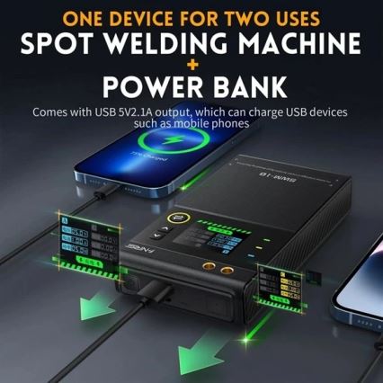 Bodová svářečka baterií 5000 mAh 5V