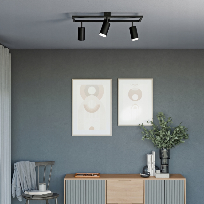 Bodové svítidlo 3xGU10/30W/230V černá