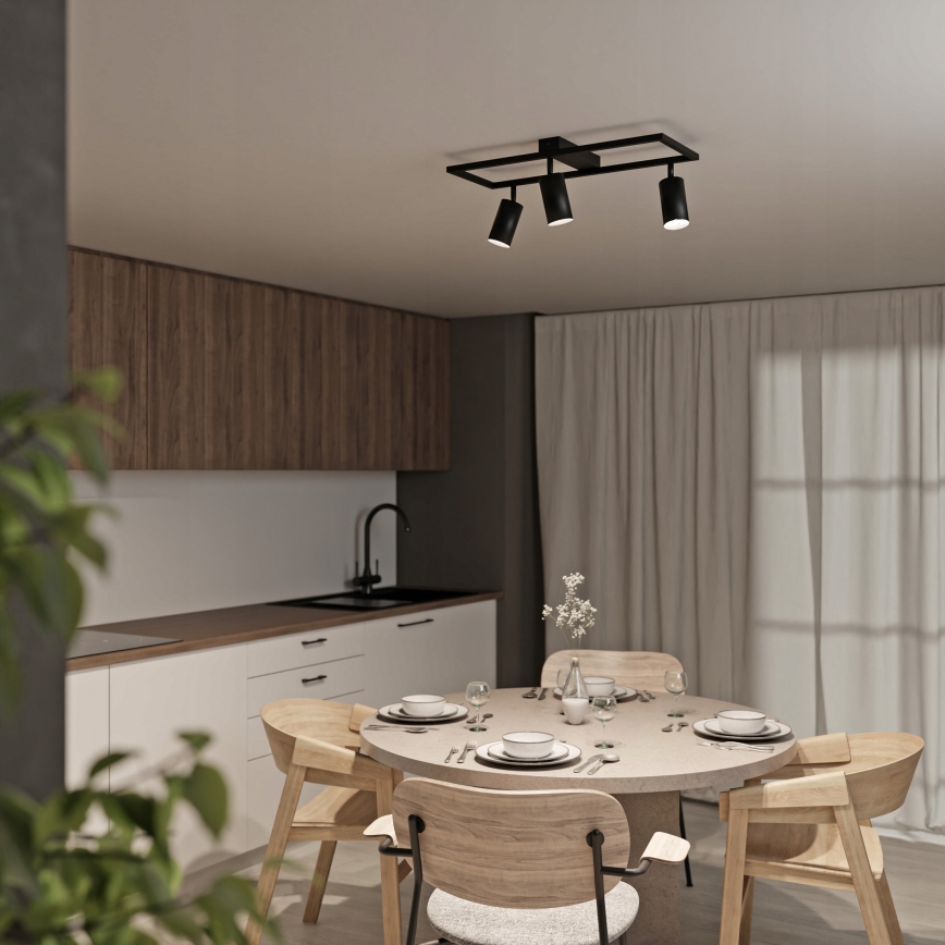 Bodové svítidlo 3xGU10/30W/230V černá