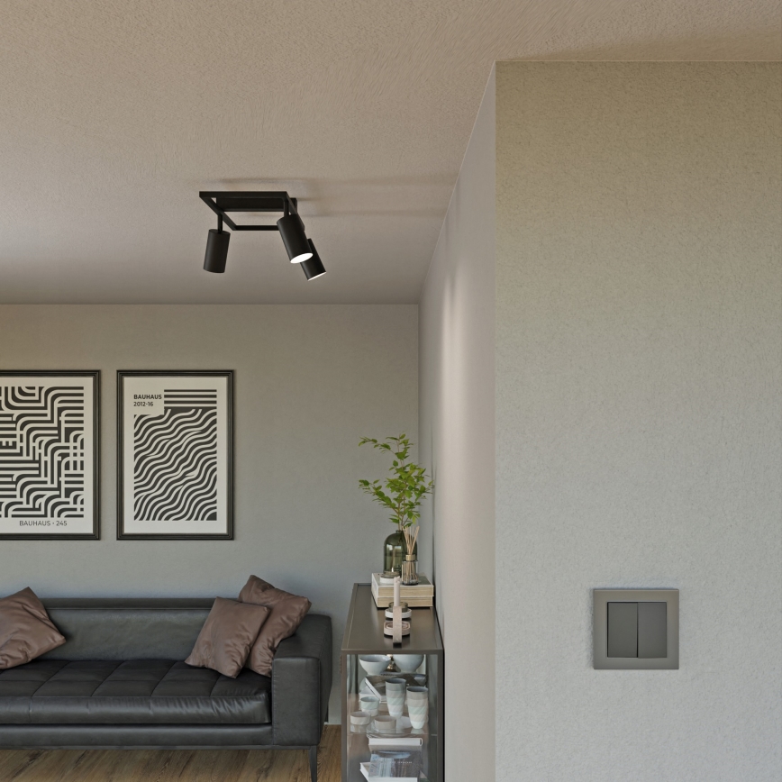 Bodové svítidlo 3xGU10/30W/230V černá