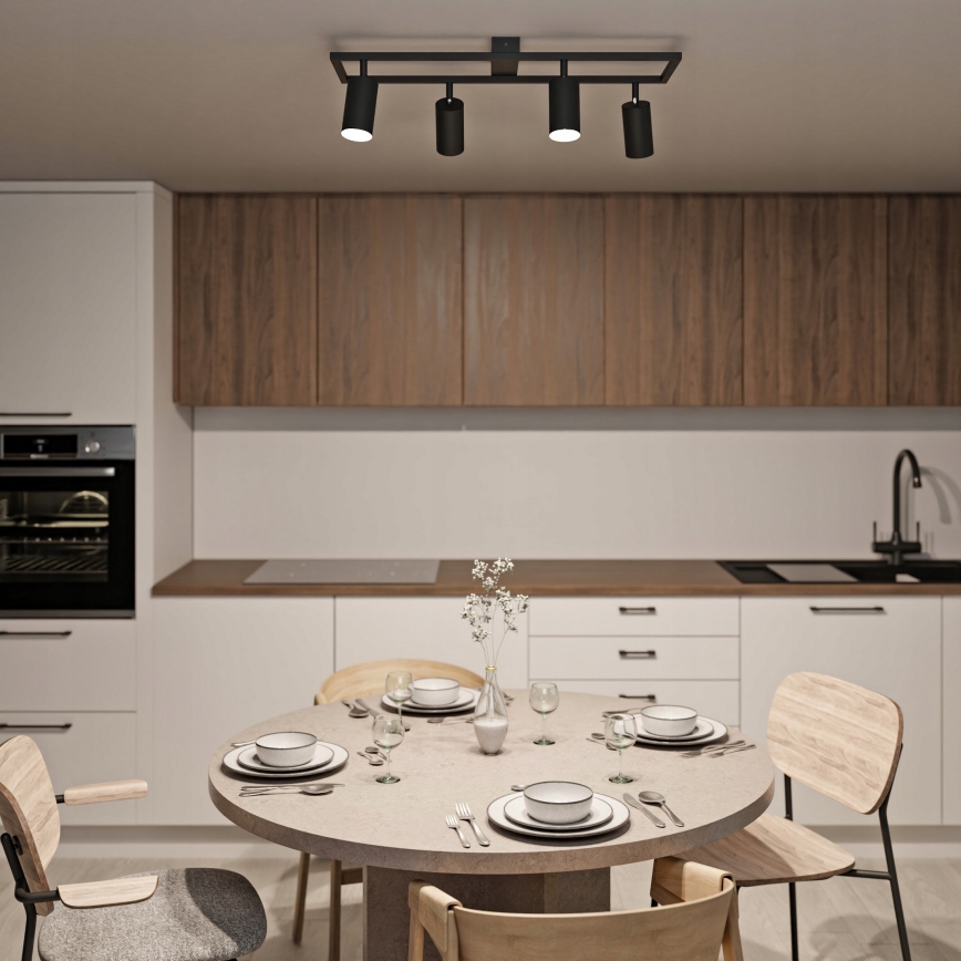 Bodové svítidlo 4xGU10/30W/230V černá