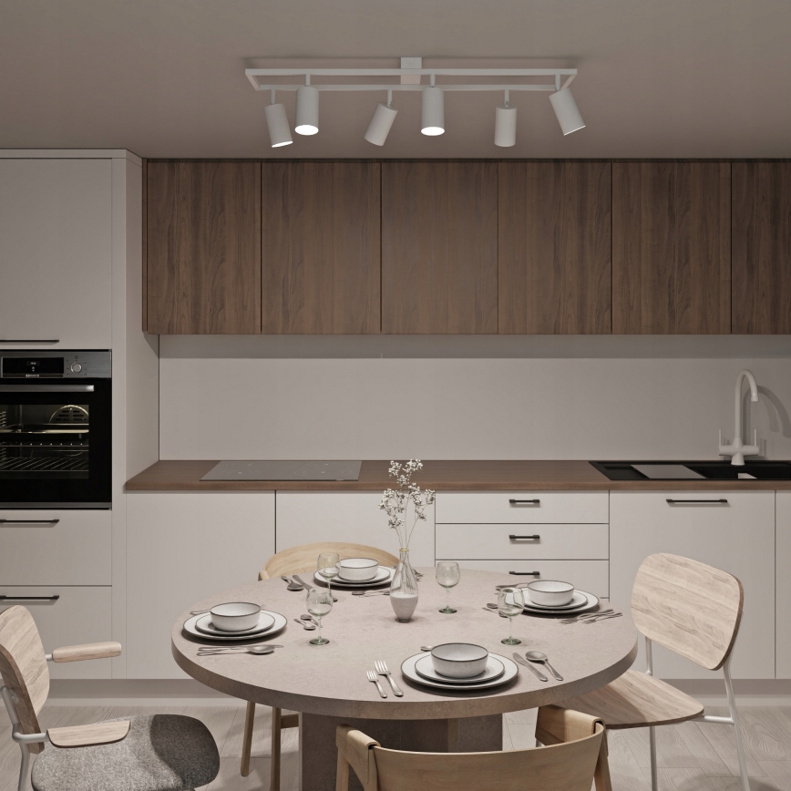 Bodové svítidlo 6xGU10/30W/230V bílá