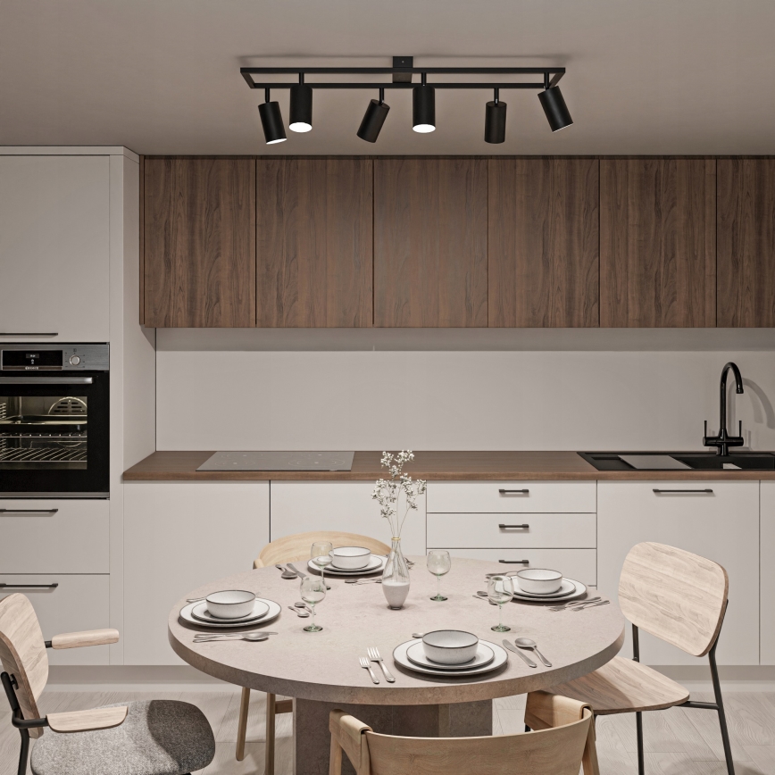 Bodové svítidlo 6xGU10/30W/230V černá