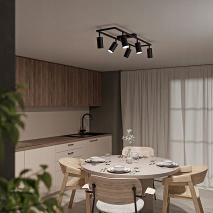 Bodové svítidlo 6xGU10/30W/230V černá