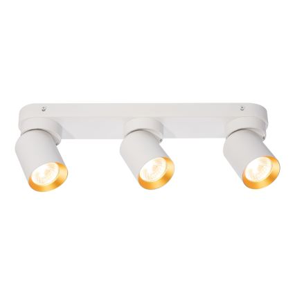 Bodové svítidlo ANDY 3xGU10/8W/230V bílá/zlatá