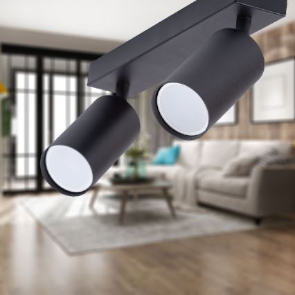 Bodové svítidlo ANGIE 2xGU10/35W/230V černá
