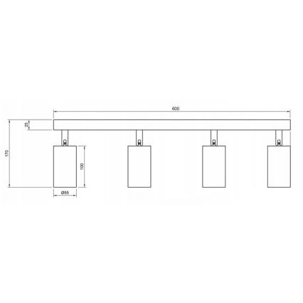 Bodové svítidlo ANGIE 4xGU10/35W/230V bílá