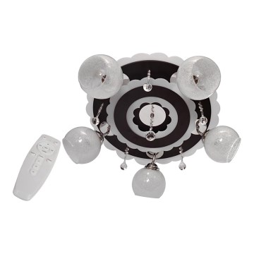 Bodové svítidlo ARONA 5xE27/15W/230V+LED černá