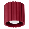 Bodové svítidlo AURA 1xGU10/10W/230V pr. 10 cm červená