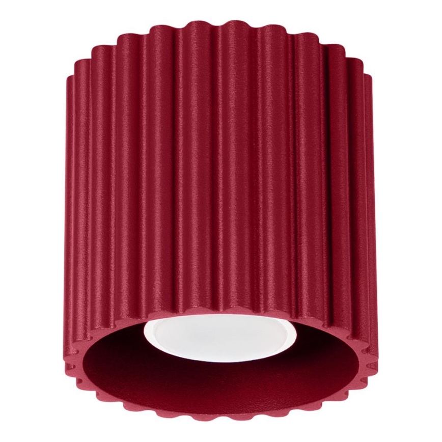 Bodové svítidlo AURA 1xGU10/10W/230V pr. 10 cm červená