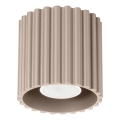 Bodové svítidlo AURA 1xGU10/10W/230V pr. 10 cm taupe