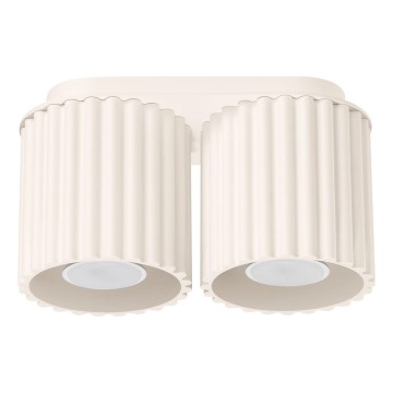 Bodové svítidlo AURA 2xGU10/10W/230V krémová
