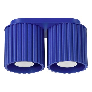 Bodové svítidlo AURA 2xGU10/10W/230V modrá