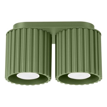 Bodové svítidlo AURA 2xGU10/10W/230V zelená