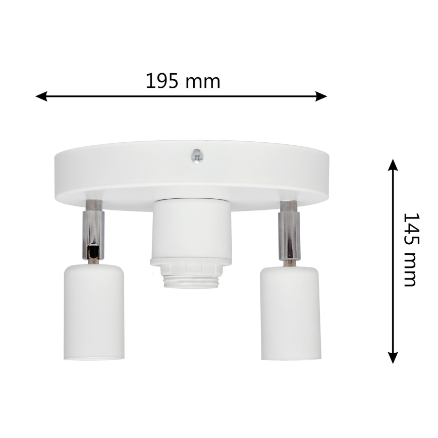 Bodové svítidlo CENTRO 3xE27/15W/230V bílá