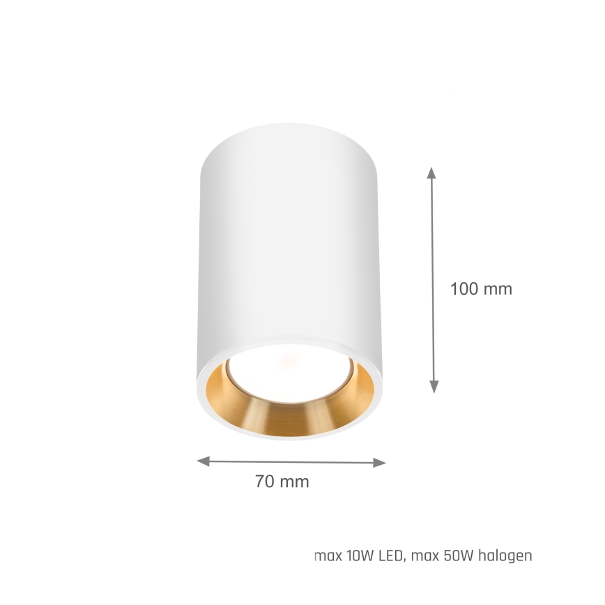 Bodové svítidlo CHLOE 1xGU10/35W/230V kulatý bílá/zlatá