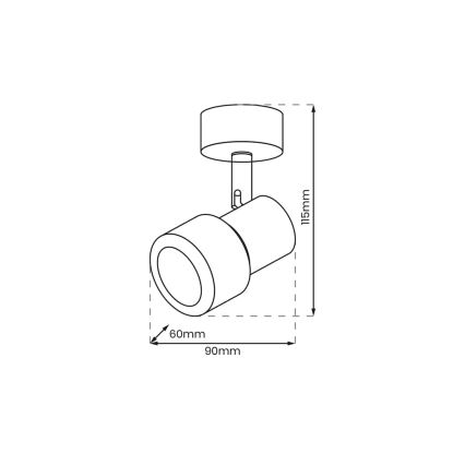 Bodové svítidlo CINO 1xGU10/8W/230V bílá