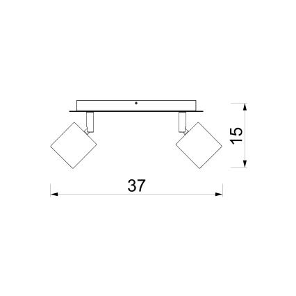 Bodové svítidlo DEMIA 2xGU10/8W/230V béžová