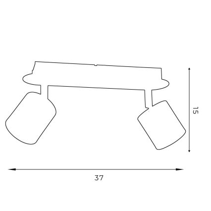 Bodové svítidlo DEMIA 2xGU10/8W/230V bílá