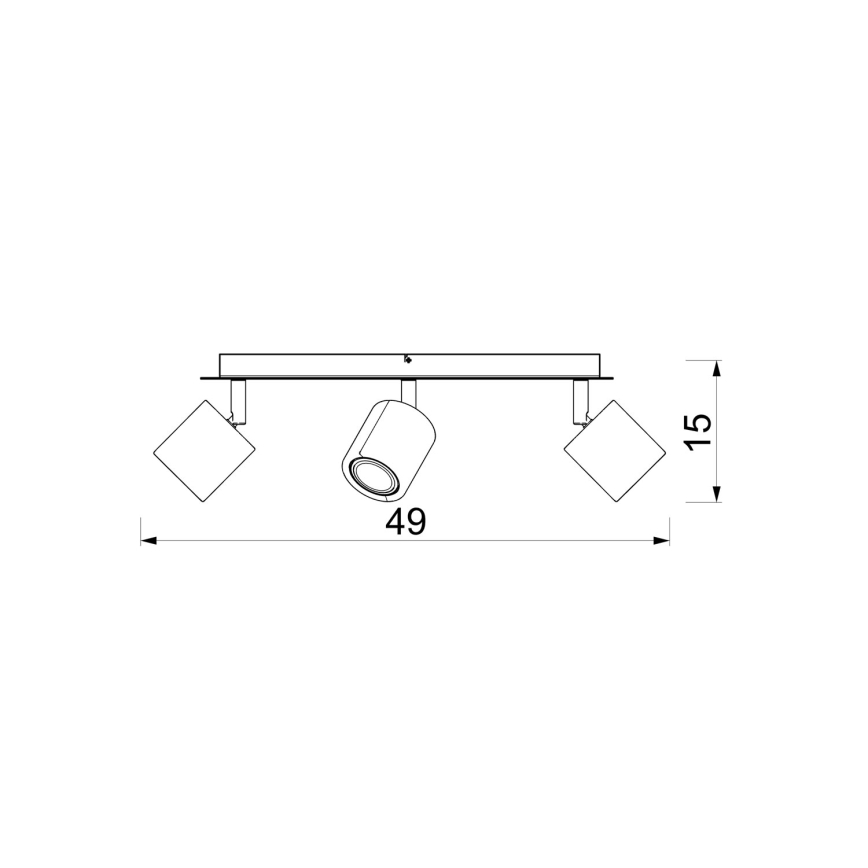 Bodové svítidlo DEMIA 3xGU10/8W/230V béžová