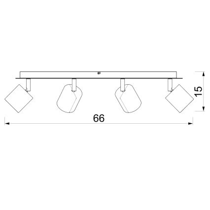 Bodové svítidlo DEMIA 4xGU10/8W/230V béžová