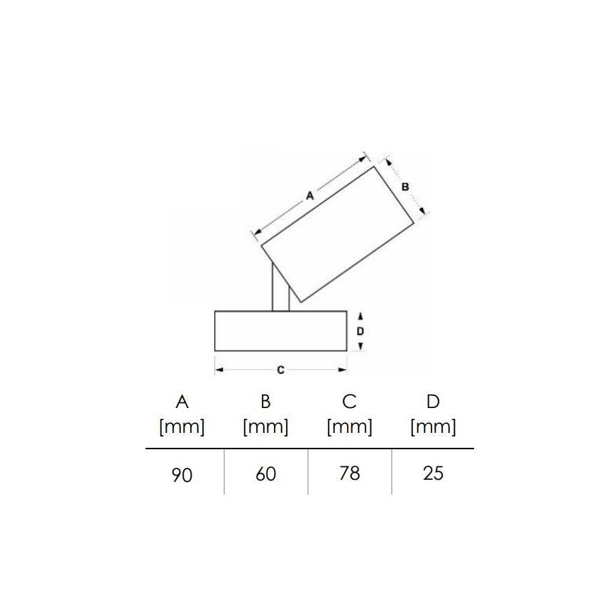 Bodové svítidlo DEZ 1xGU10/30W/230V černá